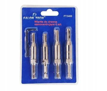 САМОЦЕНТРИРУЮЩИЕСВЕРЛА ДЛЯ ДЕРЕВЯННЫХ ПЕТЛЕЙ, МЕБЕЛЬНЫХ ОТВЕРСТИЙ, HSS-ФРЕЗЕРЫ 4 шт.