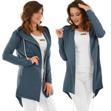 M429 NARZUTKA kardigan blezer KAPTUR