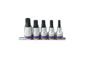 King Tony Zestaw nasadek spline 1/2'' 5cz. 4105PR