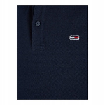 TOMMY HILFIGER MĘSKA KOSZULKA POLO TJM SLIM PLACKET POLO EXT GRANATOWA r.L