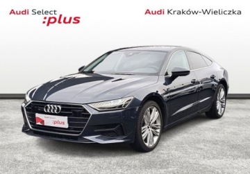 Audi A7 C8 Sportback 3.0 55 TFSI 340KM 2018 Audi A7 Sportback Matrix Fotele konturowe Pneumatyka Radary ACC Virtual Do