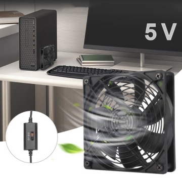 ОХЛАЖДАЮЩИЙ ВЕНТИЛЯТОР USB 5 В ДЛЯ ПК/НОУТБУКА/PS4 12 СМ