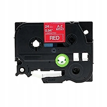 TAŚMA DO BROTHER TZ-455 24MM 8M CZERWONA TZe-455
