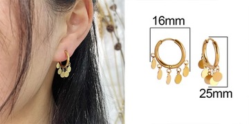 Fashion Heart Similing Face Hoop Earrings For Women Earring Stainless