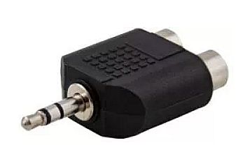 Przejściówka 2 x cinch na mini jack 3,5mm