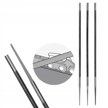 НАПИЛЬНИК YATO КРУГЛЫЙ ДЛЯ ЗАТОЧКИ ЦЕПЕЙ 4,5ММ 3 EL