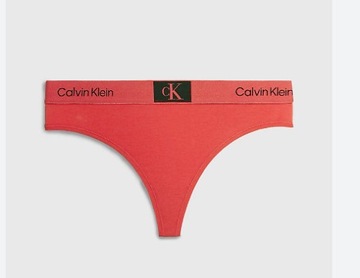 ЖЕНСКИЕ КРАСНЫЕ ТРЮСЫ CALVIN KLEIN С ЛОГОТИПОМ L 0Z8B6*