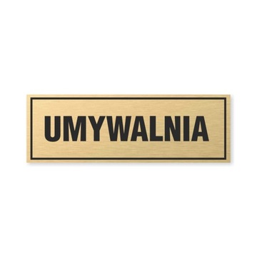 Tabliczka złota z taśmą OPZ-29 - UMYWALNIA