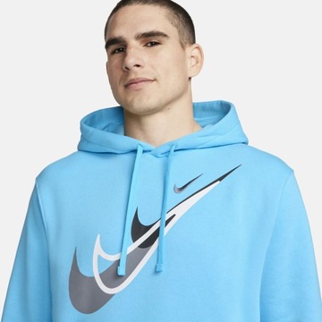 Męskie Hoodie Bluza Z Kapturem Nike Rozmiar M FZ0201-416