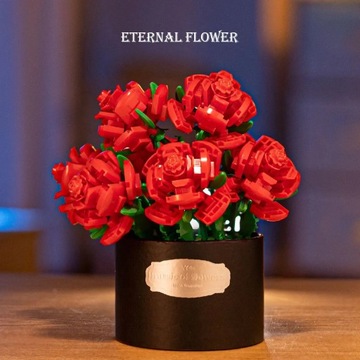 Walentynki Róża Wieczny kwiat Klocki Skorupiaki Kwiat Osłona przeciwp LP629