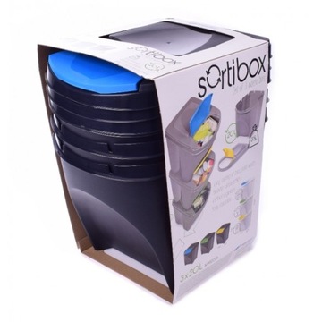 Набор из 4х БИН-КОНТЕЙНЕРОВ для сортировки мусора, 4х20л