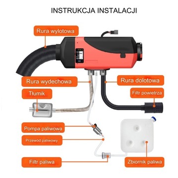 Обогреватель стояночного обогрева 12В 2кВт