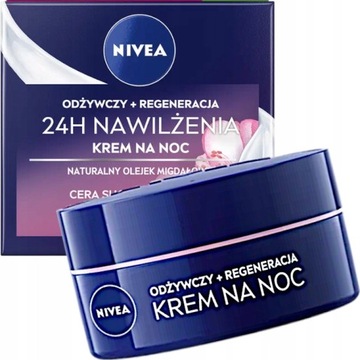 NIVEA 24H NAWILŻENIA KREM ODŻYWCZY na noc