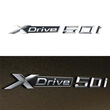 BMW XDRIVE 50i DRZWI NAPIS EMBLEMAT X5 F15 X6 F16