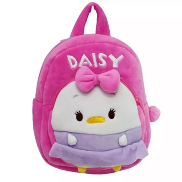 PLECAK PLUSZOWY MIĘKKI DLA DZIECI DAISY RÓŻOWY