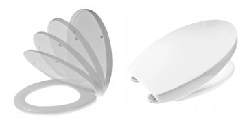 Сиденье для унитаза Gamma D3, белый полипропилен
