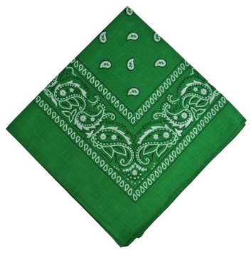 BANDAMKA BANDANA CHUSTKA CHUSTA BANDAMA -zielony