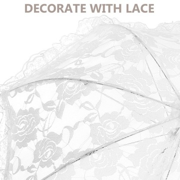 ТОРЖЕСТВЕННЫЕ СВАДЕБНЫЕ ЗОНТЫ С КРАСИВЫМИ КРУЖЕВНЫМИ УЗОРАМИ