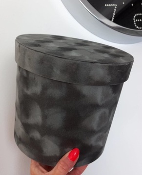 FLOWER BOX Велюровая Замшевая Элегантная Коробка M