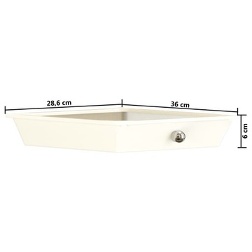 Тележка с 10 ящиками, белая, пластик