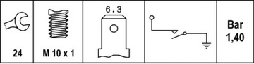 HELLA SENZOR TLAKU OLEJE 6ZL 003 259-471