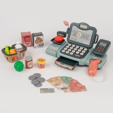 КАССОВЫЙ АППАРАТ МАГАЗИНА ИНТЕРАКТИВНЫЙ СКАНЕР ЖК-ДИСПЛЕЙ ЗВУКОВЫЕ АКСЕССУАРЫ