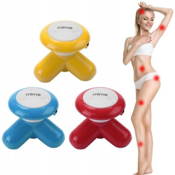 МИНИ-МАССАЖЕР НА АККУМУЛЯТОРЕ + USB-КАБЕЛЬ, рельеф ВИБРАЦИЯ