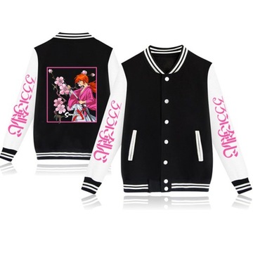 Y2K BLUZA Rurouni Kenshin kurtki dla mężczyzn