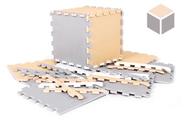Пазл ОБУЧАЮЩИЙ FOAM MAT 118х118 для детей, СКЛАДНОЙ, защитный, 16 шт.