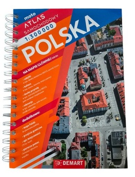 Atlas samochodowy 2024/2025 Polska 1:300 000 drogowy Demart mapa 1:750 000