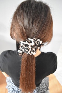 Резинка для волос с тигровым принтом, коричневая леопардовая резинка