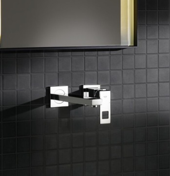 Настенный смеситель для умывальника на 2 отверстия Grohe Eurocube 19895000