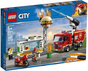 LEGO CITY 60214 NA RATUNEK W PŁONĄCYM BARZE STRAŻ