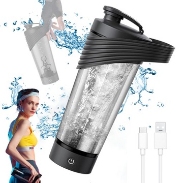 SHAKER BLENDER DO BIAŁEK MIKSER ELEKTRYCZNY DO SHAKE USB 800ML 700MAH