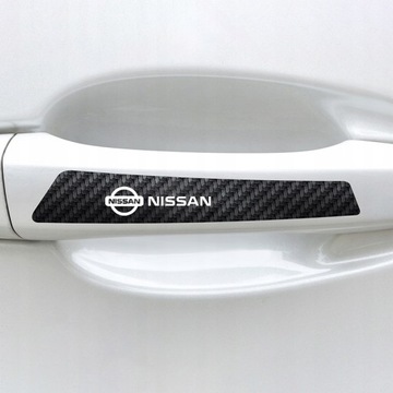 8 шт. наклейки на дверные ручки автомобиля для Nissan