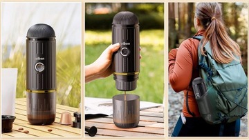 ПОРТАТИВНАЯ МОЛОТАЯ КОФЕМАШИНА В КАПСУЛАХ АККУМУЛЯТОРНАЯ 100ВТ