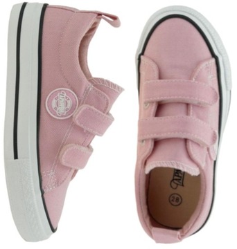 TRAMPKI DZIECIĘCE BUTY SPORTOWE NISKIE TENISÓWKI SZKOLNE NA RZEPY R. 35