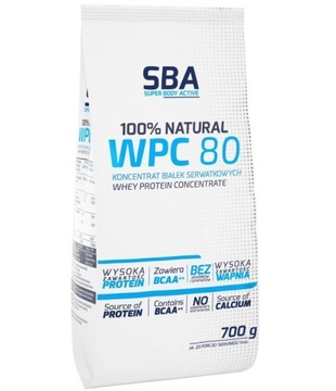 Mlekovita SBA 100% natural WPC80 700g białko WPC