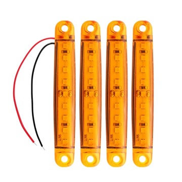 LAMPA ŚWIATŁO OBRYSOWE OBRYSÓWKI LED DIODOWA KOMPLET 4 SZTUKI