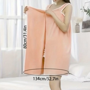 ПОЛОТЕНЦЕ ДЛЯ САУНЫ ЖЕНСКОЕ, БЫСТРОСЫХАЮЩИЙ ХАЛАТ, 80см*135см