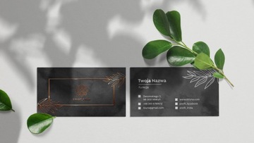 Визитки позолоченные, фольга soft touch + медная фольга, 100 шт + ДИЗАЙН!