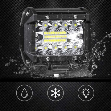 СВЕТОДИОДНЫЕ РАБОЧИЕ ЛАМПЫ ПОИСК 60Вт 12В ГАЛОГЕННЫЕ АВТОМОБИЛЬНЫЕ ФАРЫ 2ШТ.