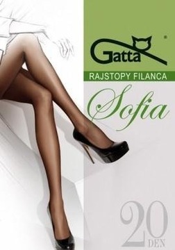 Rajstopy Gatta-Sofia 20 den lyon ||ciemny beż