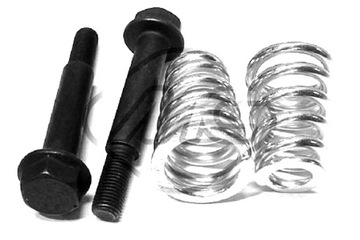 ЦВЕТ ВЫХЛОПНОЙ УСТАНОВКИ 2*ВИНТ + 2*МЕТАЛЛКАУШНАЯ ПРУЖИНА