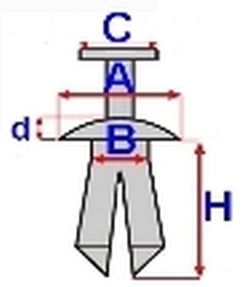10x MITSUBISHI LANCER PIN PIN 8 оконных крышек