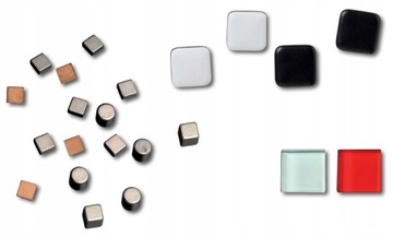 Magnesy do tablicy szklanej SKÓROPODOBNE B. *2szt*