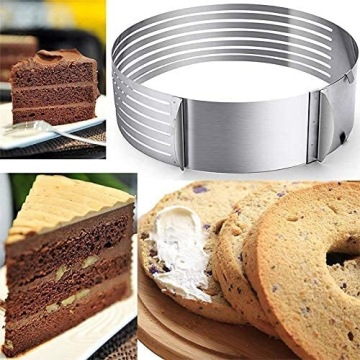 ЛЕНТА ДЛЯ РАЗРЕЗКИ ТОРТА, КОЛЬЦО ДЛЯ ТОРТА + НОЖ