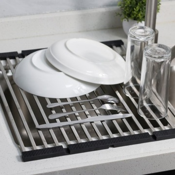 Ociekacz/Suszarka mata na zlew inox 45x36 cm Nett KH-16(45)