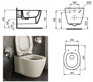КАРКАС УНИТАЗА 8в1 С ФУНКЦИЕЙ БИДЕ, СИДЕНЬЕ, БАТАРЕИ