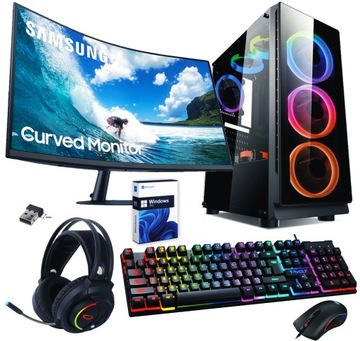 Komputer Gamer R9 RTX3060|64GB|512GB|LED 24|Win11